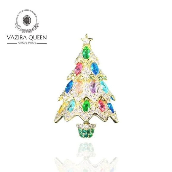 Vazira Queen Jewelry - VQ Christmas Tree 🎄 Brooch